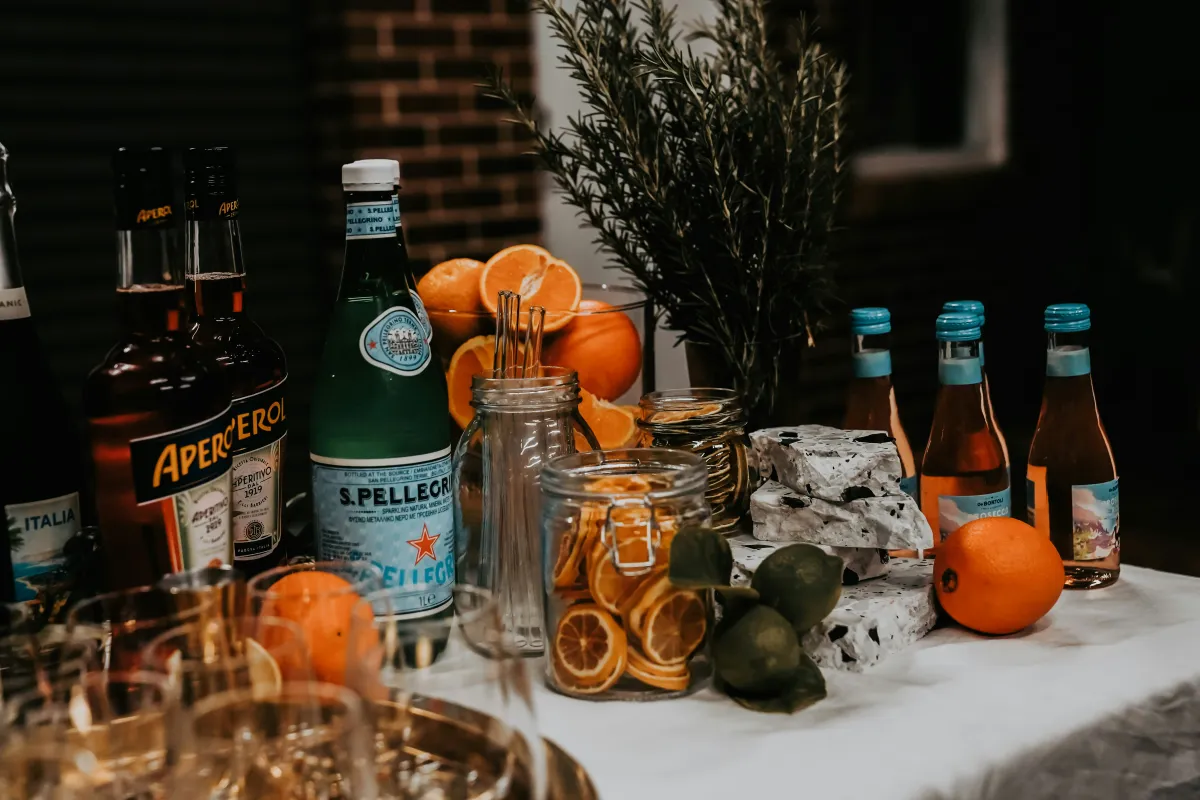 Mobile bar at private event