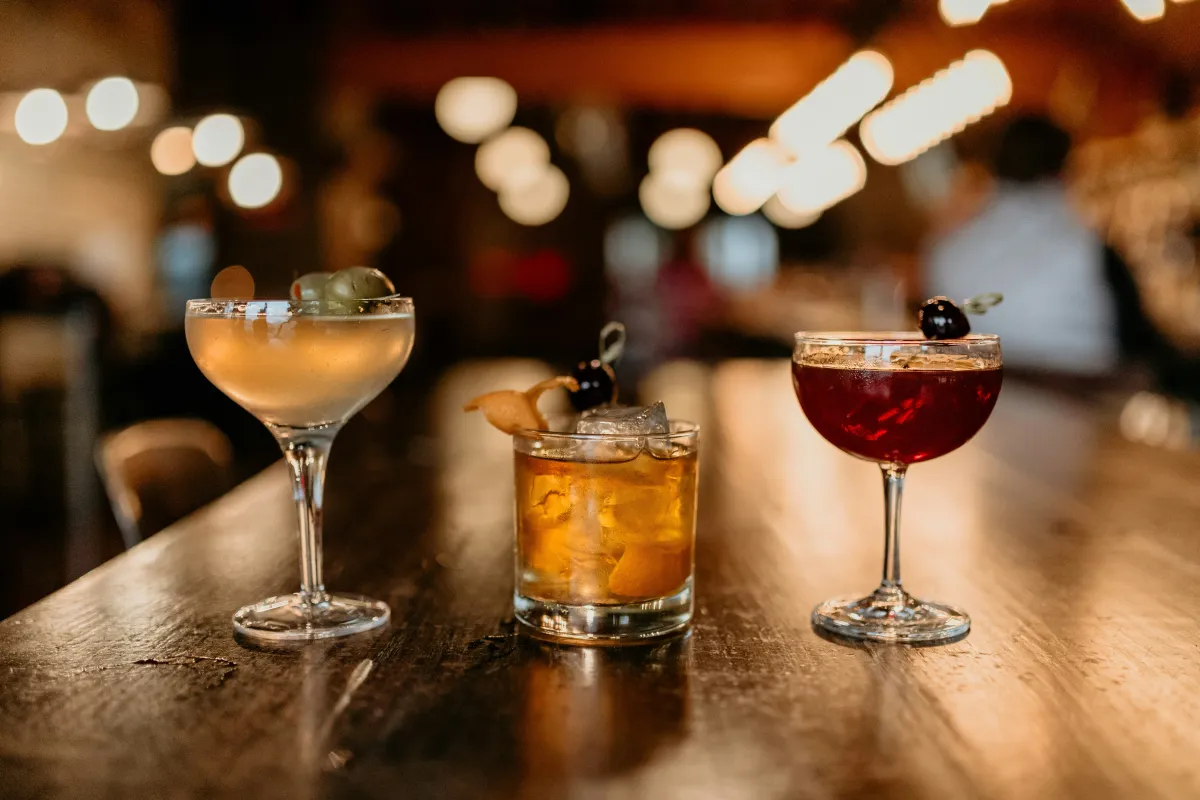Signature cocktail with special decoration